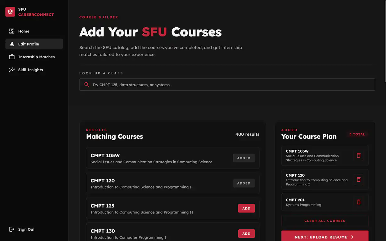 Select courses